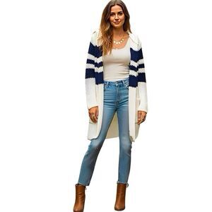 Chaser Womens Cardigan Sz Small Open Sweater Grandmacore Minimalist Coastal